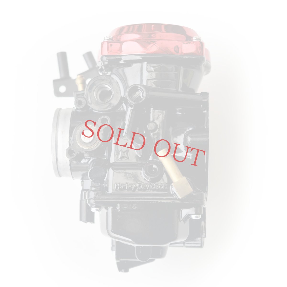 画像7: 【ブラック×レッド】BIGTWIN用 / 完成品フルチューンCVキャブレターツーリング加工 40mm (7)