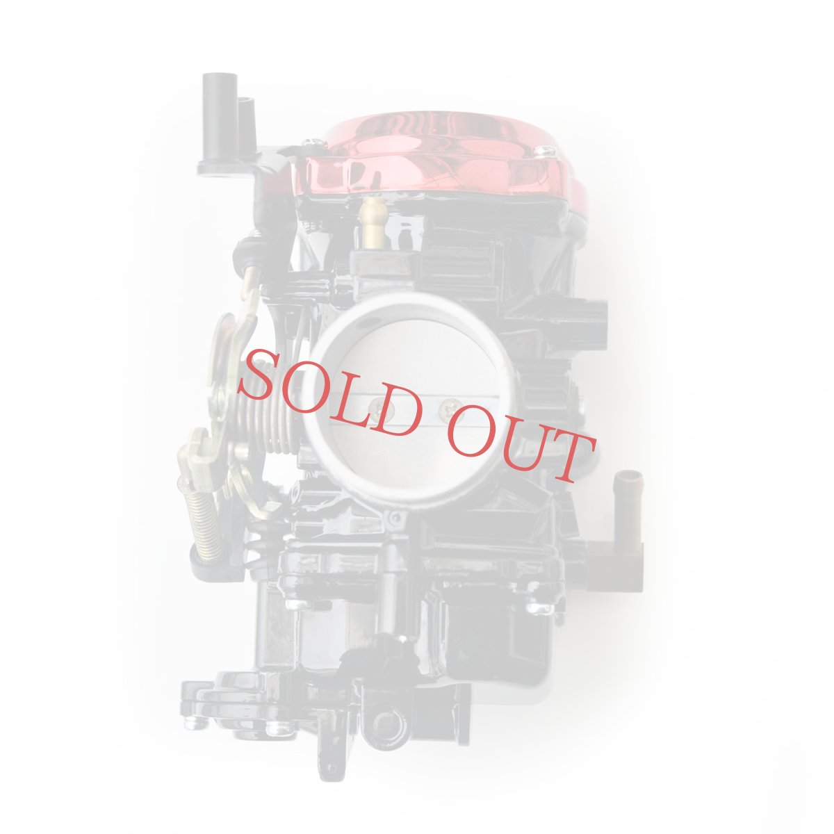 画像5: 【ブラック×レッド】BIGTWIN用 / 完成品フルチューンCVキャブレターツーリング加工 40mm (5)