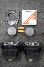 画像1: １点限り。1000cc ボアアップ シリンダー加工済み品 / 希少な純正リジスポ883シリンダーを用いた シリンダーセット ブラック (1)