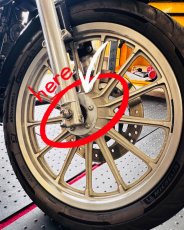 画像2: 19inホイールハブプレート シルバー / シールドベアリング用 (2)